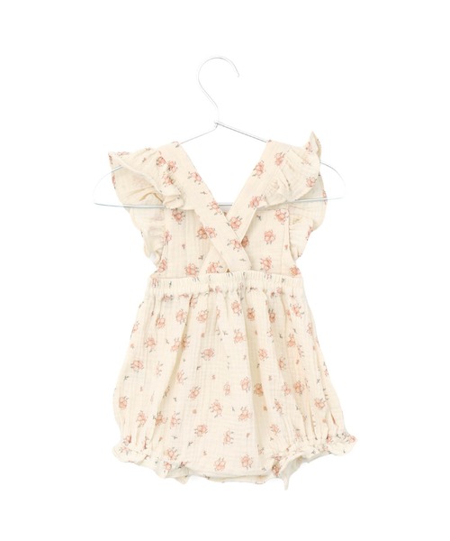 Wガーゼフリルロンパース（ロンパース）｜MAKE YOUR DAY