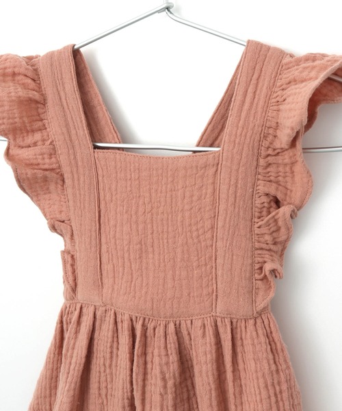 MAKE YOUR DAY（メイクユアデイ）の「Wガーゼフリルロンパース（ロンパース・キッズ・アイボリー/ピンク/モカ・80/70）」の14枚目の写真