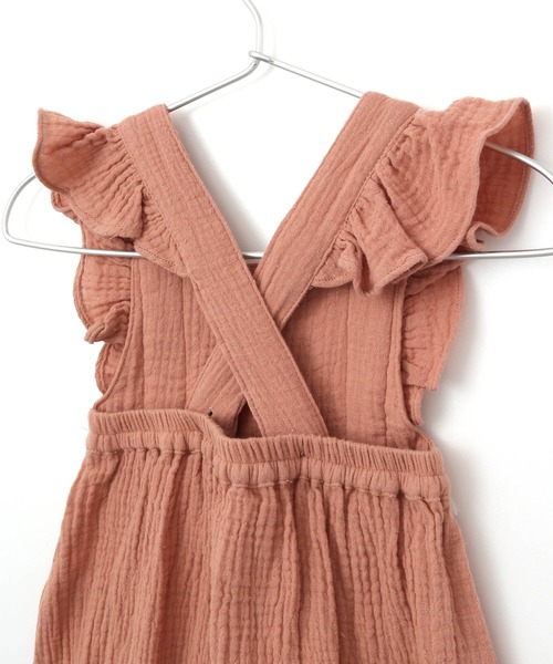 MAKE YOUR DAY（メイクユアデイ）の「Wガーゼフリルロンパース（ロンパース・キッズ・アイボリー/ピンク/モカ・80/70）」の17枚目の写真