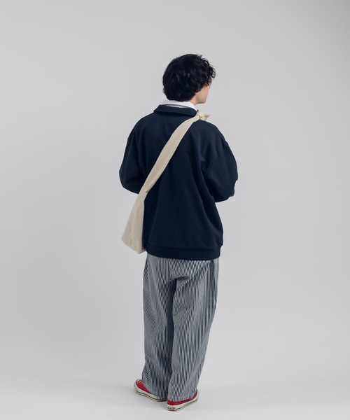 MUHET（ミュエータ）の「【セットアップ可能】ヒッコリーバルーンパンツ（デニムパンツ・レディース・ネイビー・MEDIUM/X-LARGE/SMALL）」の21枚目の写真