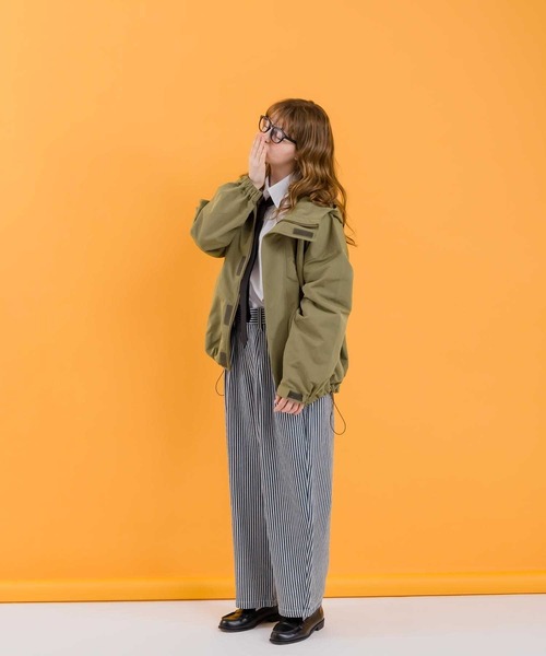 MUHET（ミュエータ）の「【セットアップ可能】ヒッコリーバルーンパンツ（デニムパンツ・レディース・ネイビー・MEDIUM/X-LARGE/SMALL）」の20枚目の写真