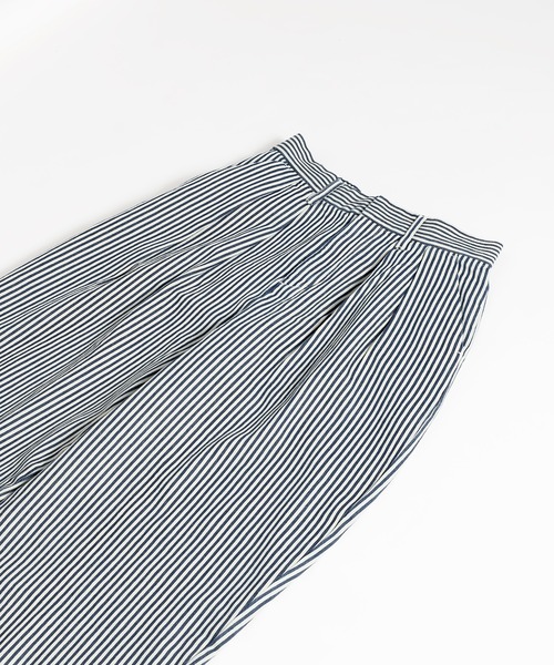 MUHET（ミュエータ）の「【セットアップ可能】ヒッコリーバルーンパンツ（デニムパンツ・レディース・ネイビー・MEDIUM/X-LARGE/SMALL）」の18枚目の写真