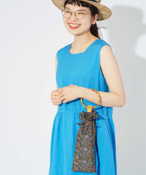 CHILD WOMAN リバティ 折りたたみ日傘 未使用 Dot＆Stripes CHILD WOMAN（ドットアンドストライプス