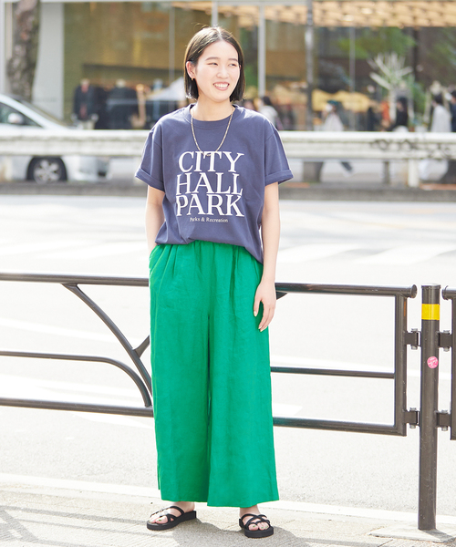 B.C STOCK(ベーセーストック)の「リネンパンツ(スラックス・レディース・グリーン/ベージュ/ブルー系その他/ブラック・FREE)」の17枚目の写真