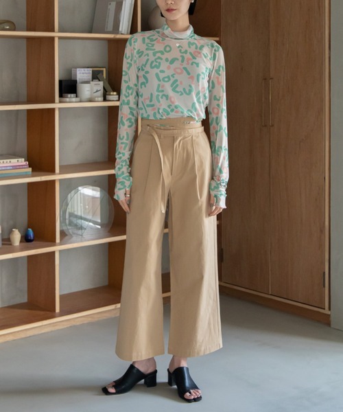 VACANCY（ヴァカンシー）の「ハンドアート柄シアーインナー（Tシャツ/カットソー・レディース・ブルー/グリーン・FREE）」の13枚目の写真