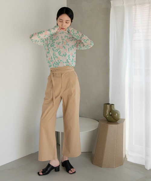 VACANCY（ヴァカンシー）の「ハンドアート柄シアーインナー（Tシャツ/カットソー・レディース・ブルー/グリーン・FREE）」の7枚目の写真