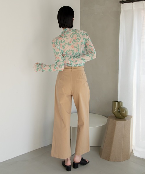 VACANCY（ヴァカンシー）の「ハンドアート柄シアーインナー（Tシャツ/カットソー・レディース・ブルー/グリーン・FREE）」の9枚目の写真