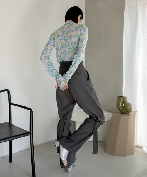 VACANCY（ヴァカンシー）の「ハンドアート柄シアーインナー（Tシャツ/カットソー・レディース・ブルー/グリーン・FREE）」の8枚目の写真