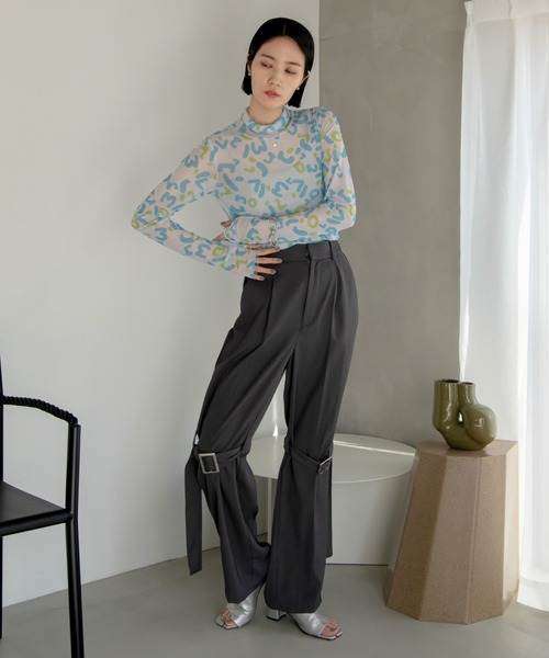 VACANCY（ヴァカンシー）の「ハンドアート柄シアーインナー（Tシャツ/カットソー・レディース・ブルー/グリーン・FREE）」の12枚目の写真