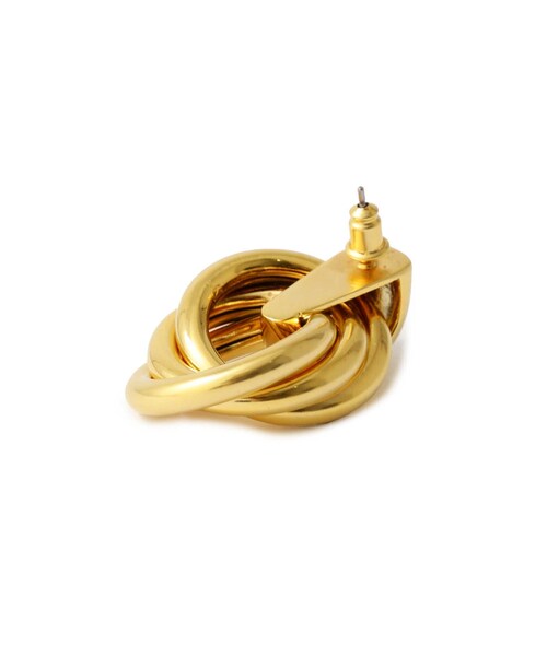 PINKY&DIANNE(ピンキーアンドダイアン)の「ツイストリングメタルピアス(ピアス(両耳用)・レディース・ゴールド・ONE SIZE)」の6枚目の写真