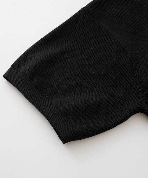 BARK MANHATTAN(バークマンハッタン)の「【洗えるニット+カットソー2点SET】オーバーサイズ捲縮サマーニット&半袖Tシャツ/軽量×抗ピリング×ウォッシャブル×帯電防止(Tシャツ/カットソー・メンズ・ブラック/チャコールグレー/アイボリー/モカ/カーキ/ネイビー・M/L)」の17枚目の写真