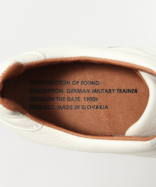 REPRODUCTION OF FOUND（リプロダクションオブファウンド）の「【REPRODUCTION OF FOUND】GERMANMILITARY TRAINER（スニーカー・メンズ・ホワイト・41/42/43）」の8枚目の写真