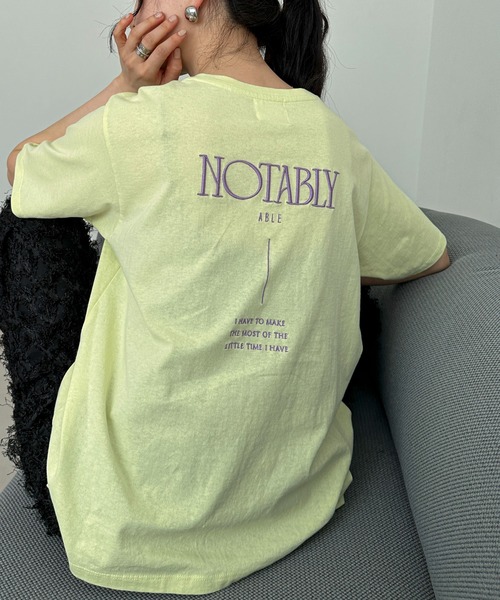 feepur（フェピュール）の「エンブロイダリーロゴカラーTee（T
