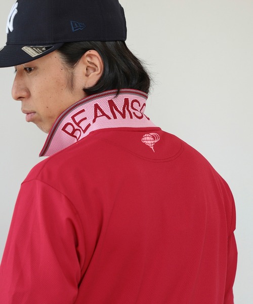 BEAMS GOLF ORANGE LABEL 襟裏ロゴポロシャツ イエローXL