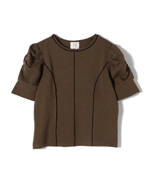 SHIPS（シップス）の「0 x ones：サッカー ストライプ コルセット TEE