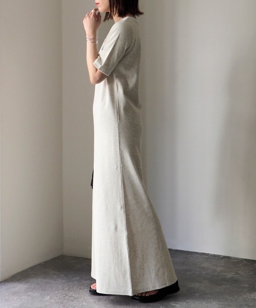 Riberry（リベリー）の「スクエアネックテレコワンピース（ワンピース・レディース・ブラック/アイボリー/オートミール・FREE）」の22枚目の写真