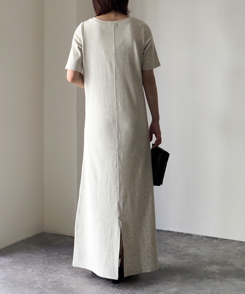 Riberry（リベリー）の「スクエアネックテレコワンピース（ワンピース・レディース・ブラック/アイボリー/オートミール・FREE）」の21枚目の写真