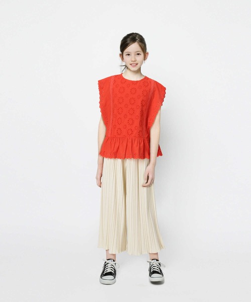 MPS（エムピーエス）の「【MPS】プリーツカットパンツ（その他パンツ・キッズ・ブラウン/オフホワイト・130/150/140/120）」の4枚目の写真