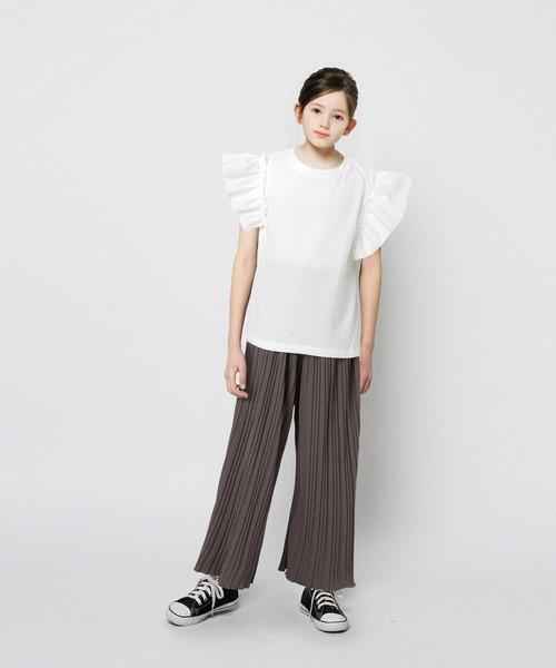 MPS（エムピーエス）の「【MPS】プリーツカットパンツ（その他パンツ・キッズ・ブラウン/オフホワイト・130/150/140/120）」の6枚目の写真