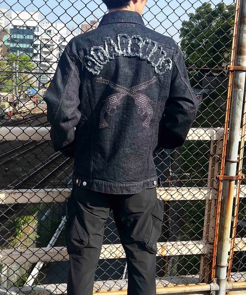 roarguns(ロアーガンズ)の「DENIM JKT BACK CRY(デニムジャケット・メンズ・ブルー・2/3)」の4枚目の写真