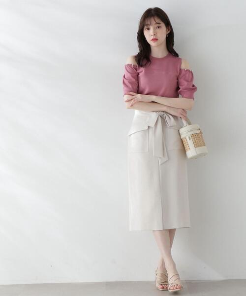 PROPORTION BODY DRESSING（プロポーションボディドレッシング）の「アウトポケットタイトスカート / 1213220501（スカート・レディース・グレー/オフホワイト/ブルー・MEDIUM/SMALL/X-SMALL）」の15枚目の写真