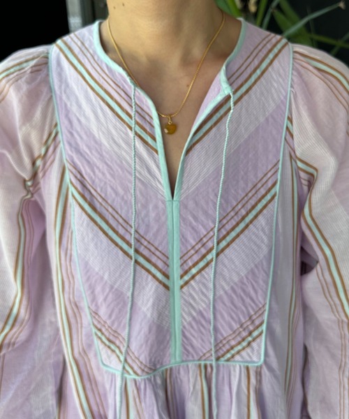 NE QUITTEZ PAS!（ヌキテパ）の「ne Quittez pas/COTTON VOILE STRIPE