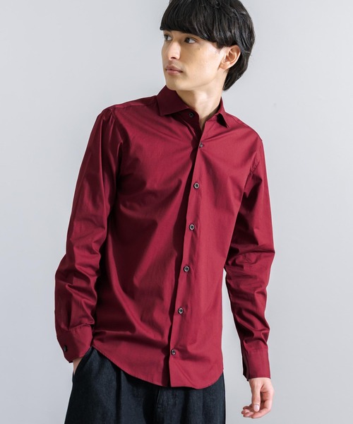 Rocky Monroe(ロッキーモンロー)の「日本製 ウイングカラー 無地ストライプ 長袖シャツ(シャツ/ブラウス・メンズ・ブラック/ホワイト/ブルー/ピンク/ネイビー/ワイン/ブラック系その他/ブルー系その他/ブラック系その他2/ブラック系その他3/ブラック系その他4/ブルー系その他2/ネイビー系/ネイビー系1・LL/M/L)」の14枚目の写真