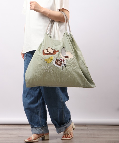 EMAGO ブレックファースト刺繍エコバック（エコバッグ/サブ