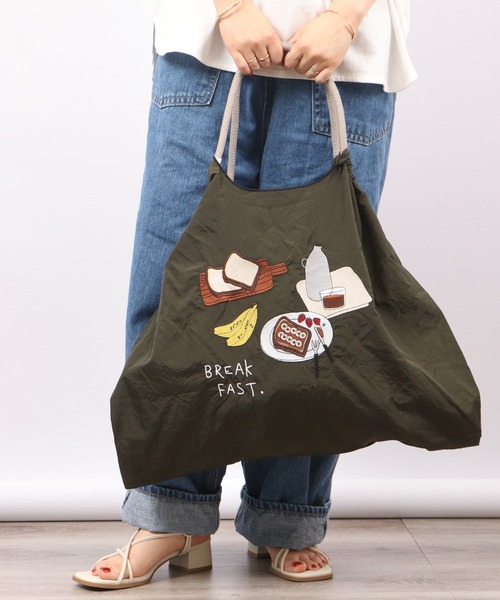 EMAGO ブレックファースト刺繍エコバック（エコバッグ/サブバッグ）｜Emago（イマゴ）