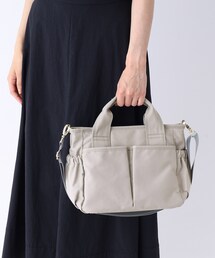 OPAQUE.CLIP | 【撥水加工/2WAY】ギャザーポケットミドルトートバッグ(トートバッグ)