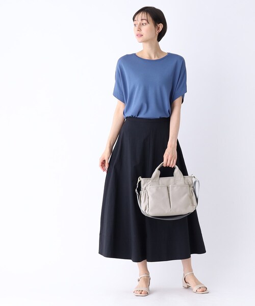 OPAQUE.CLIP（オペークドットクリップ）の「◆【撥水加工/2WAY】ギャザーポケットミドルトートバッグ（トートバッグ・レディース・グレー/ブラック/ベビーピンク/ベージュ・00）」の11枚目の写真