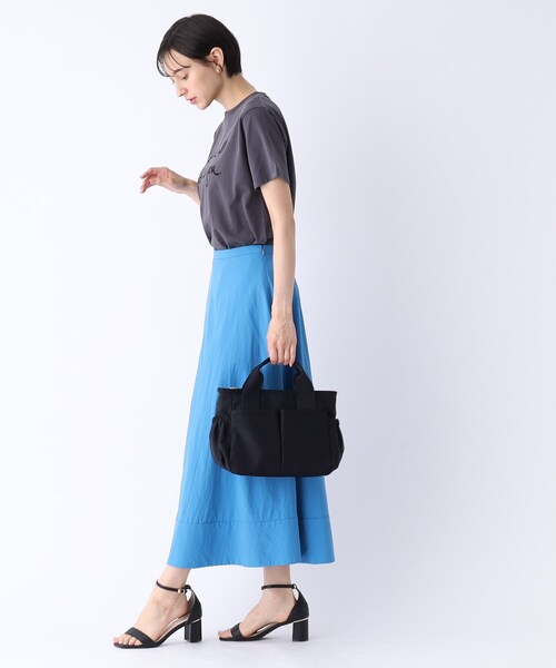 OPAQUE.CLIP（オペークドットクリップ）の「◆【撥水加工/2WAY】ギャザーポケットミドルトートバッグ（トートバッグ・レディース・グレー/ブラック/ベビーピンク/ベージュ・00）」の15枚目の写真