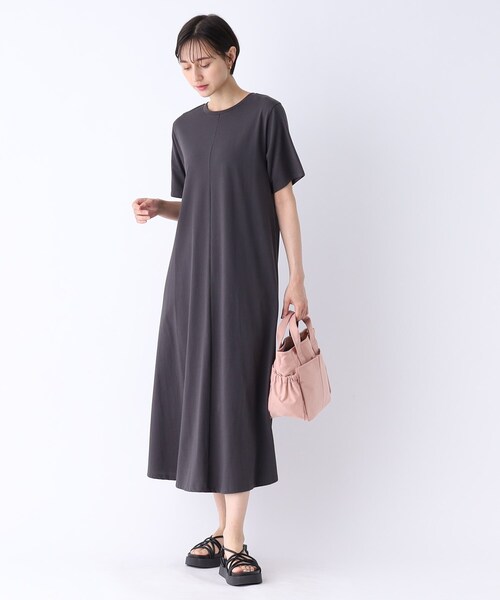 OPAQUE.CLIP（オペークドットクリップ）の「◆【撥水加工/2WAY】ギャザーポケットミドルトートバッグ（トートバッグ・レディース・グレー/ブラック/ベビーピンク/ベージュ・00）」の21枚目の写真