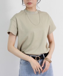 【Fizz/フィズ】　スムースタッチ裾ラウンドヘムTシャツ