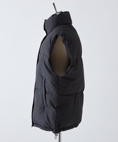 one after another NICE CLAUP（ワンアフターアナザーナイスクラップ）の「フェイクダウンベスト（ダウンベスト・レディース・ブラック/アイボリー・FREE）」の17枚目の写真