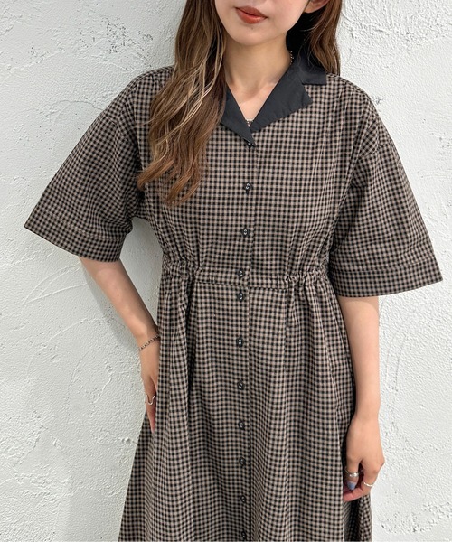 apres jour mignon(アプレジュールミニョン)の「アソート開襟ワンピース【ZOZOTOWN限定アイテム】(ワンピース・レディース・ブルー/ブラック/モカ・X-LARGE/SMALL/MEDIUM)」の17枚目の写真