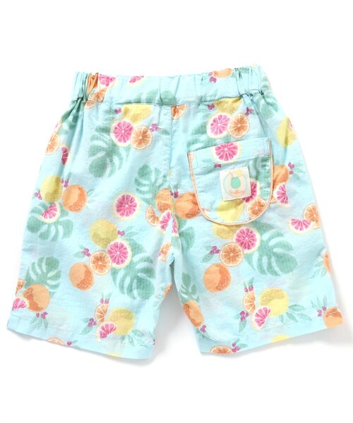 apres les cours（アプレレクール）の「【セットアップ・お揃い可能】チェック・トロピカル ハーフパンツ_5分丈（その他パンツ・キッズ・チェック/ミント・90/80/100/110/120/130）」の5枚目の写真