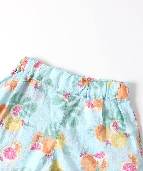 apres les cours（アプレレクール）の「【セットアップ・お揃い可能】チェック・トロピカル ハーフパンツ_5分丈（その他パンツ・キッズ・チェック/ミント・90/80/100/110/120/130）」の6枚目の写真