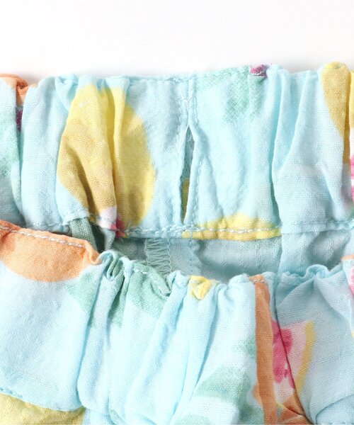 apres les cours（アプレレクール）の「【セットアップ・お揃い可能】チェック・トロピカル ハーフパンツ_5分丈（その他パンツ・キッズ・チェック/ミント・90/80/100/110/120/130）」の10枚目の写真