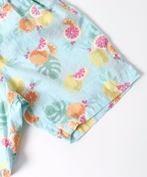 apres les cours（アプレレクール）の「【セットアップ・お揃い可能】チェック・トロピカル ハーフパンツ_5分丈（その他パンツ・キッズ・チェック/ミント・90/80/100/110/120/130）」の16枚目の写真