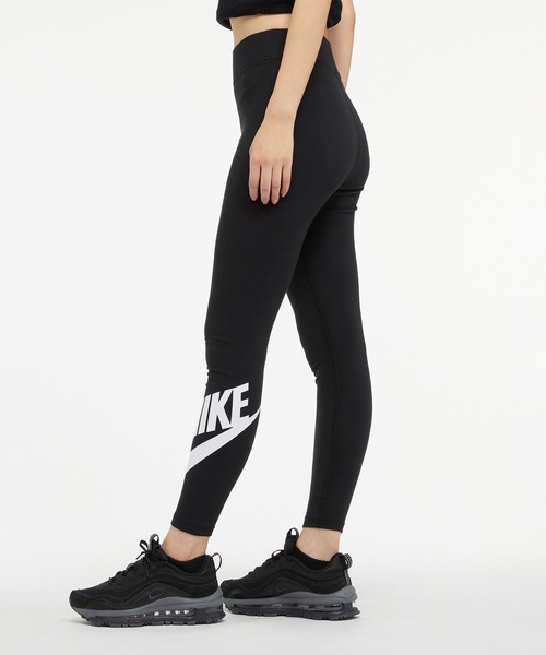 NIKE（ナイキ）の「ナイキ スポーツウェア クラシック ウィメンズ ハイウエスト グラフィック レギンス / Nike Sportswear Classics Women's High-Waisted Graphic Leggings＜XS-2XL 展開＞（レギンス/スパッツ・レディース・ブラック・2XL/M/XS/L/S/XL）」の10枚目の写真
