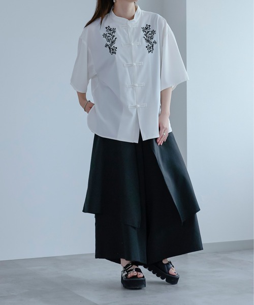 チャイナ刺繍シャツ（シャツ/ブラウス）｜Ellno Loset（エルノロゼット