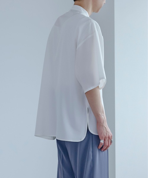 Ellno Loset（エルノロゼット）の「チャイナ刺繍シャツ（シャツ/ブラウス・メンズ・ブラック/オフホワイト・SMALL/MEDIUM/LARGE）」の4枚目の写真