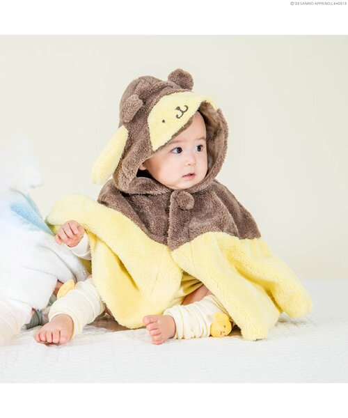 sanrio(サンリオ)の「ポムポムプリン/シナモロールコラボラトル付きレッグウォーマー(ベビーシューズ/ベビーソックス・キッズ・サックスブルー/イエロー・90)」の8枚目の写真