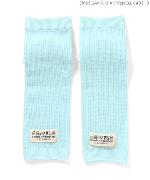 sanrio(サンリオ)の「ポムポムプリン/シナモロールコラボラトル付きレッグウォーマー(ベビーシューズ/ベビーソックス・キッズ・サックスブルー/イエロー・90)」の5枚目の写真
