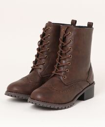 la farfa SHOES（ラ・ファーファ シューズ）の「la farfa shoes シンプル レースアップブーツ（ブーツ）」