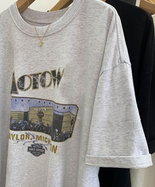 Achic(アシック)の「前プリント半袖Tシャツ(Tシャツ/カットソー・レディース・グレー/ブラック・M)」の19枚目の写真