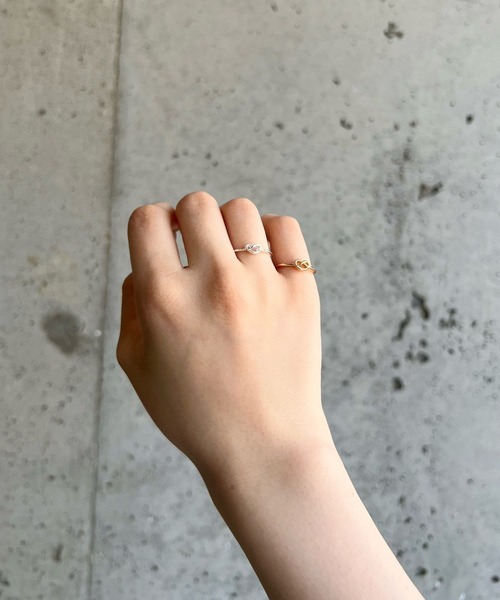 cuorequal(クオレコール)の「ハートクロスリング(リング・レディース・シルバー/ゴールド・FREE)」の6枚目の写真