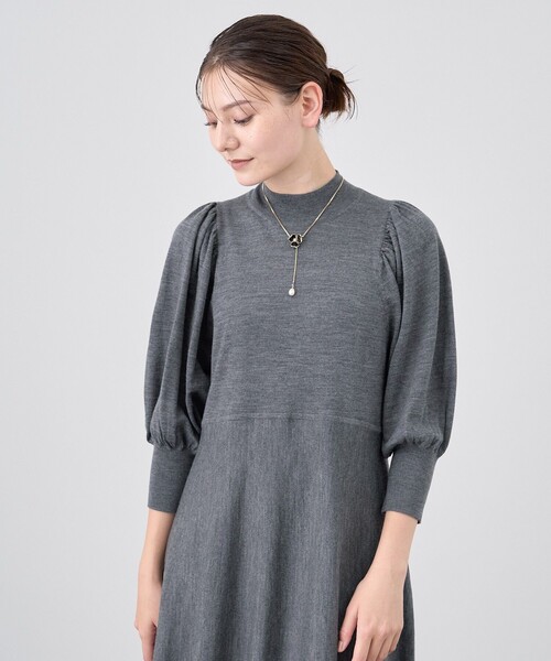 ANAYI（アナイ）の「ファインメリノフレアニット ワンピース