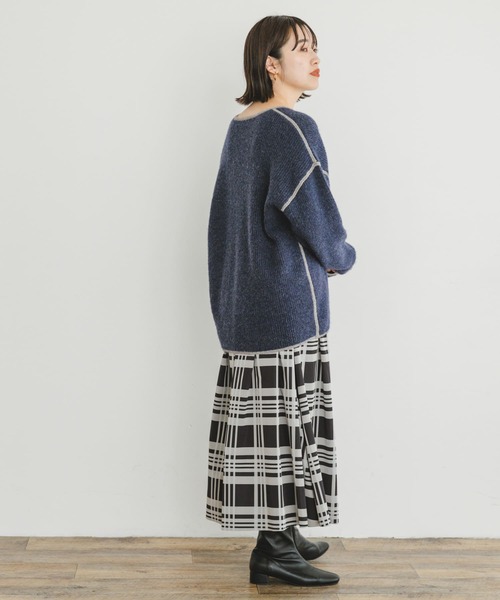 ITEMS URBANRESEARCH（アイテムズ アーバンリサーチ）の「リバーシブルチェックスカート（スカート・レディース・ブラック/グレー・FREE）」の14枚目の写真